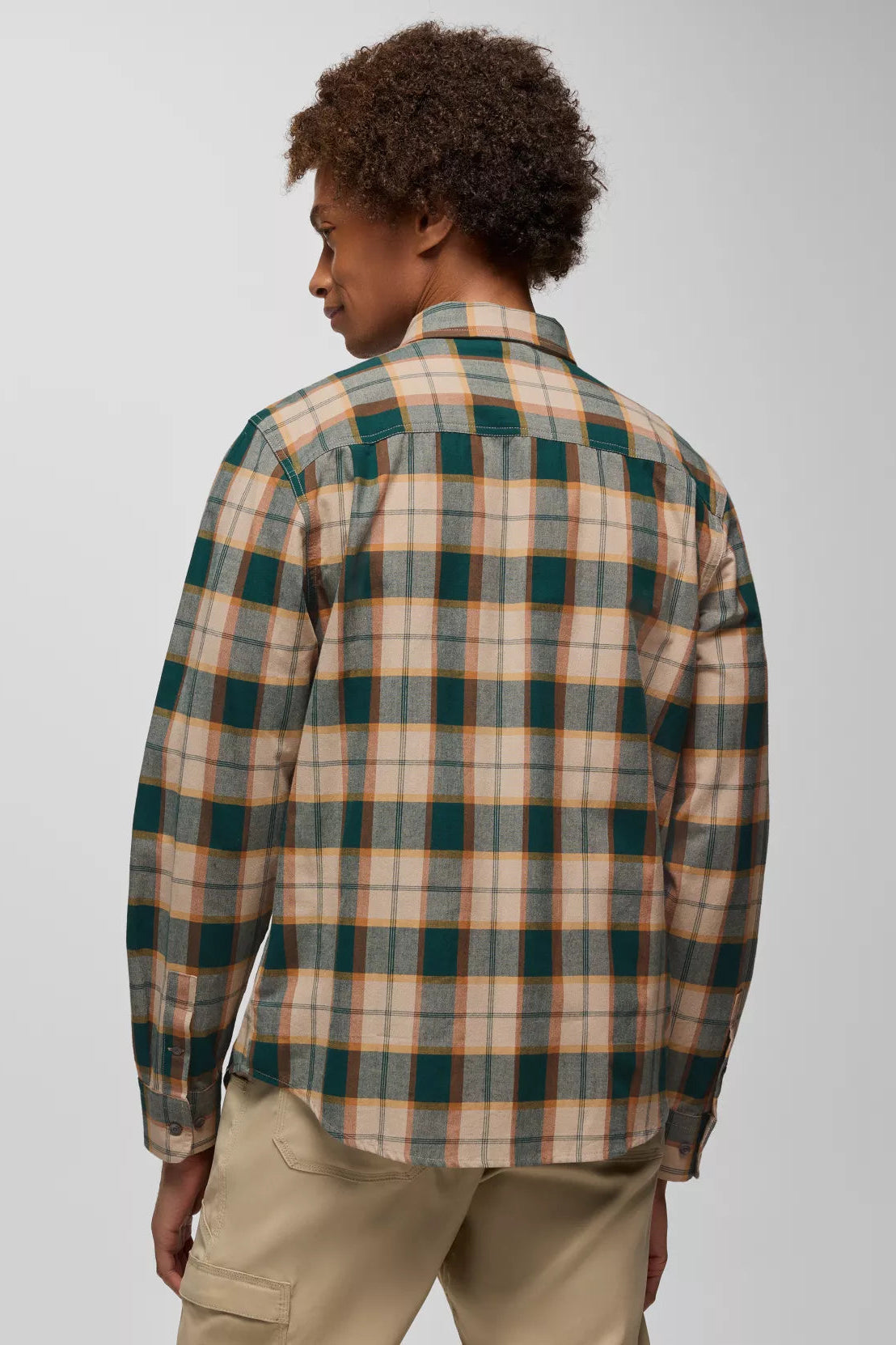 Dolberg M's Slim Fit Flannel Shirt: Almond