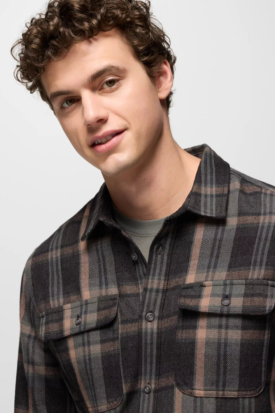 Westbrook Heavyweight Slim Fit Flannel Shirt: Thyme