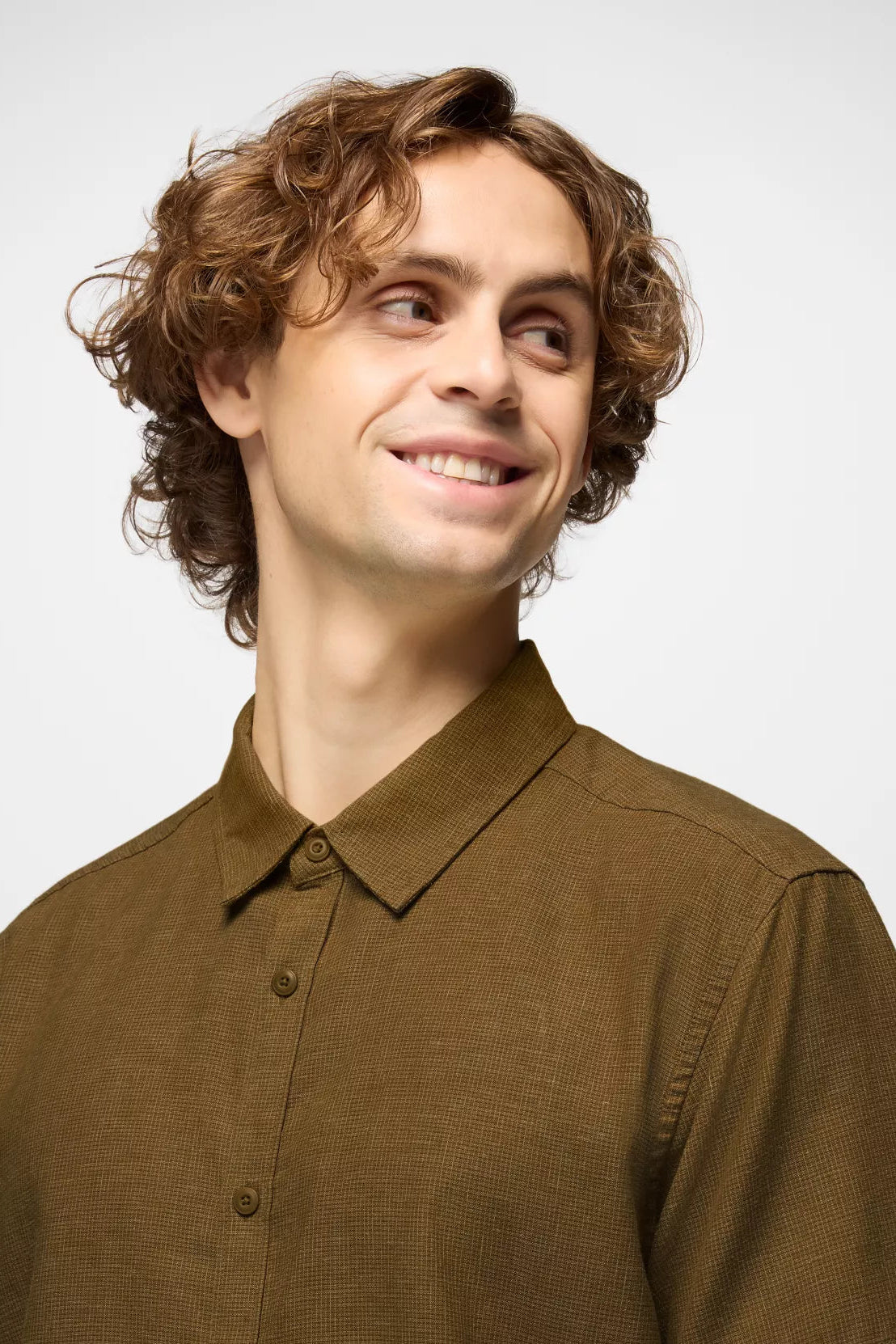 Lindores Standard Fit Short Sleeve Shirt - Retro Olive