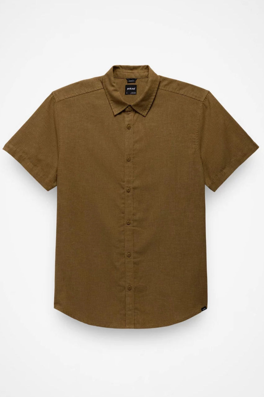 Lindores Standard Fit Short Sleeve Shirt - Retro Olive