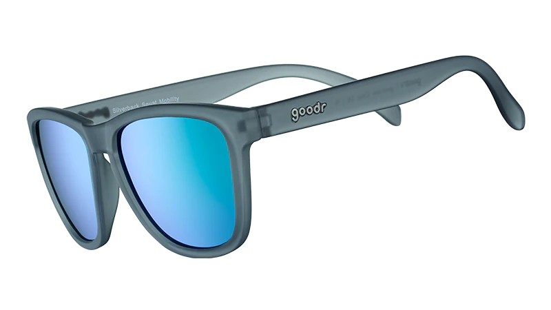 Goodr OG Polarized Sunglasses: Silverback Squat Mobility
