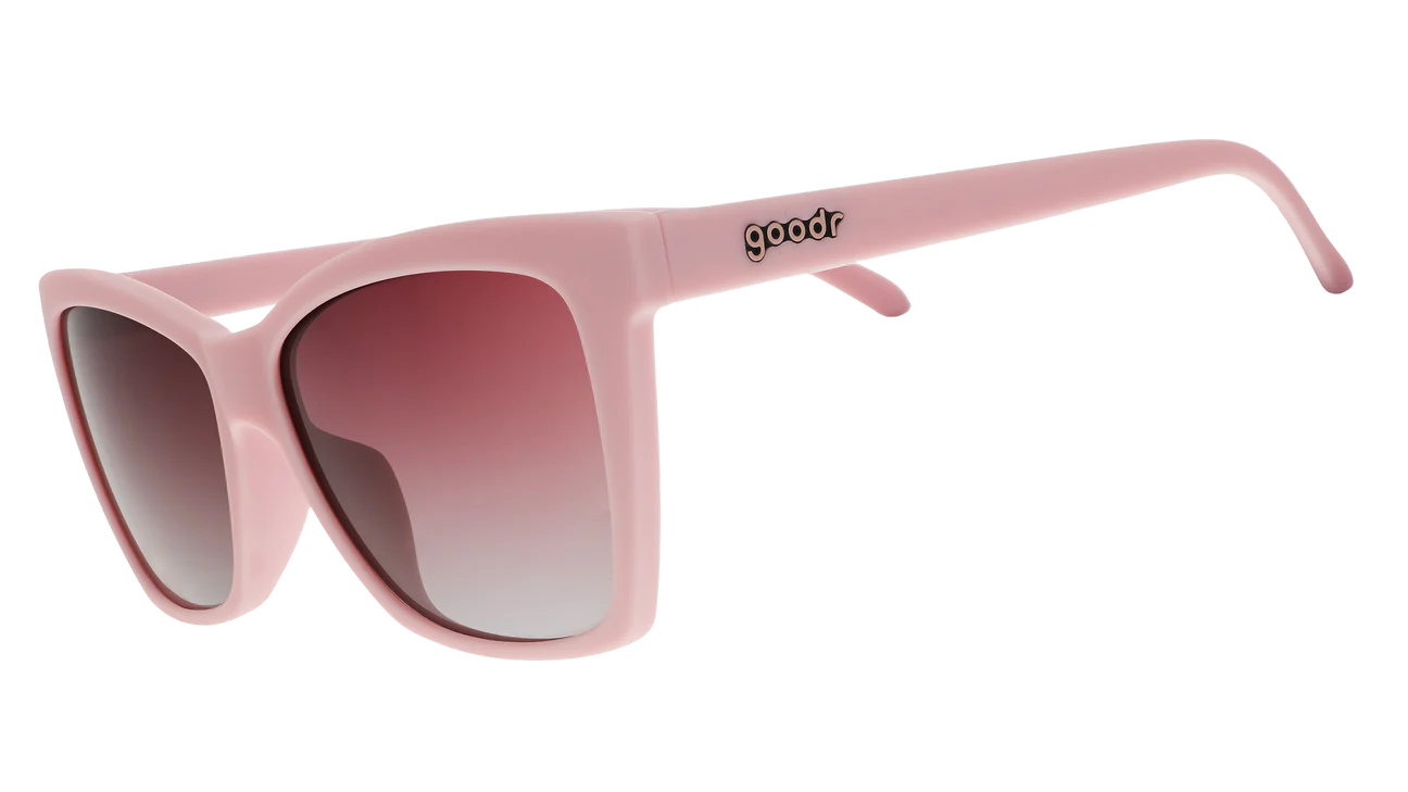 Goodr Pop G Sunglasses: Rosé Retail Therapy