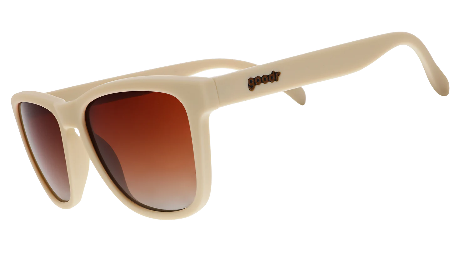 Goodr OG Polarized Sunglasses: Toasted Marshmallow Magic