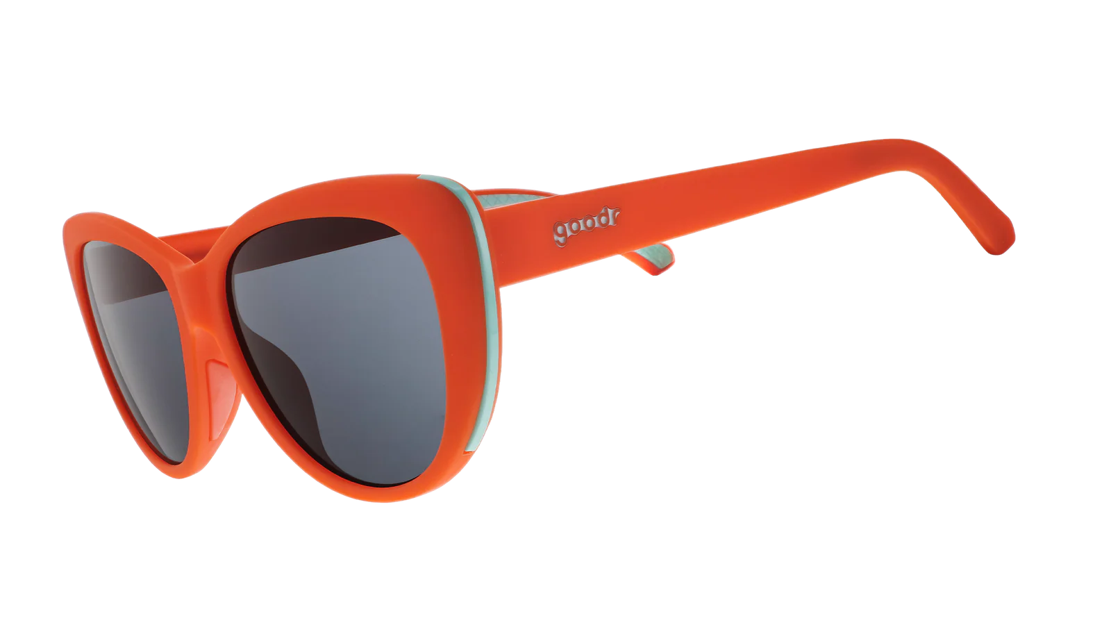 Goodr Glam G Sunglasses: Ties Cherry with Tongue