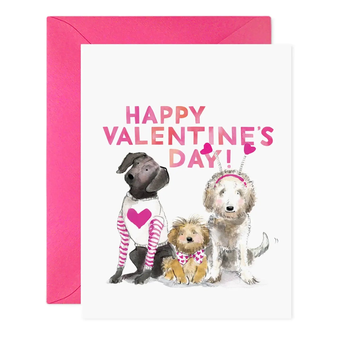 E.Frances Valentine Doggies Greeting Card