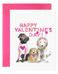 E.Frances Valentine Doggies Greeting Card