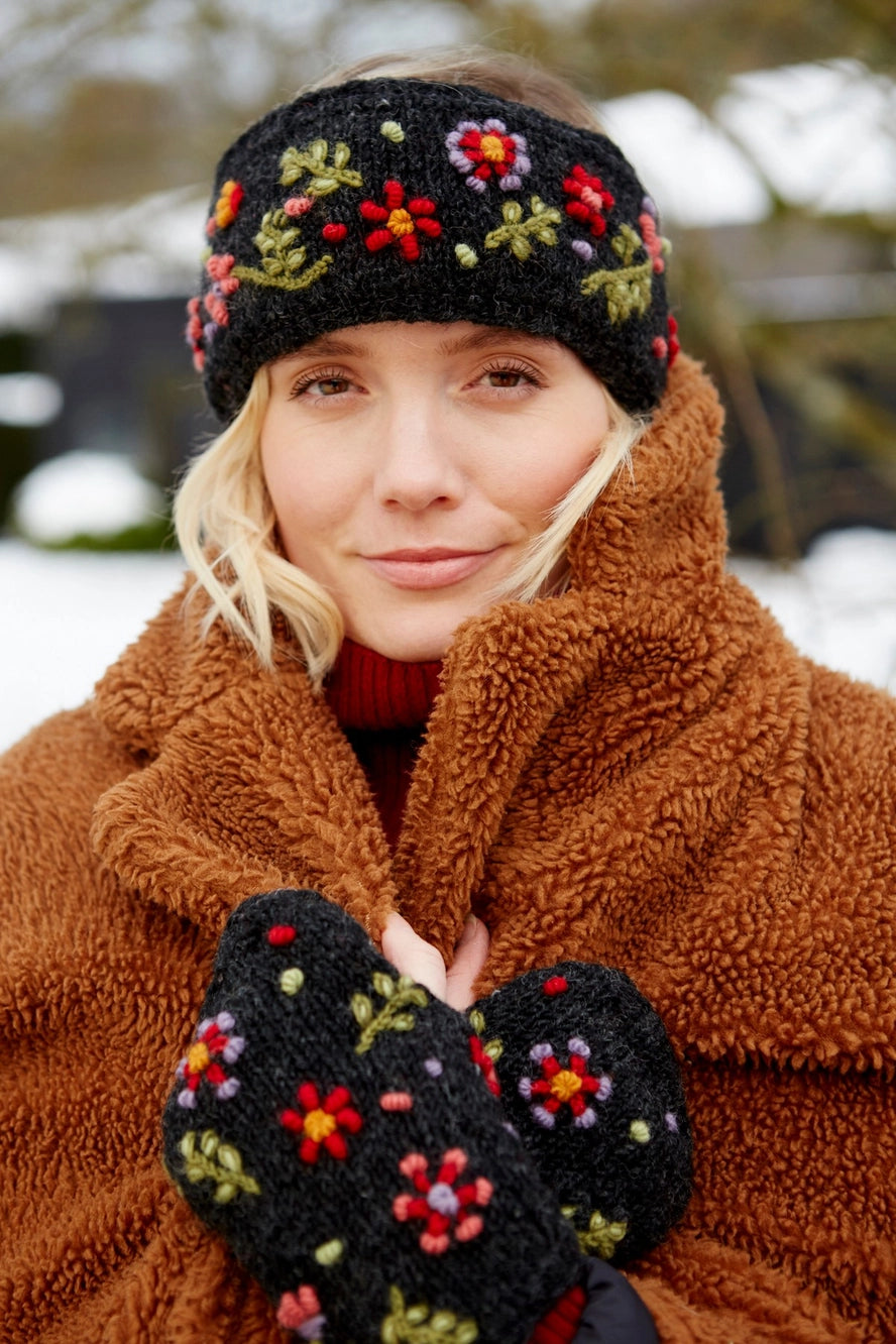 Fleece Lined Hand-made Woolen Headband