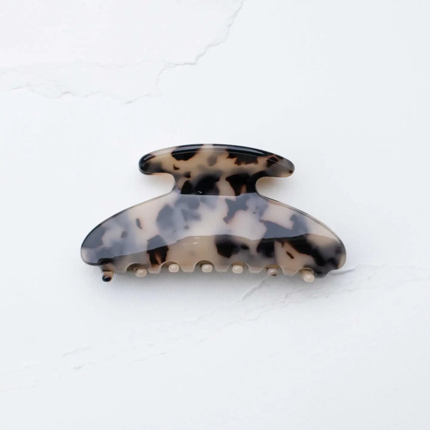 Midnight Gloss Cellulose Acetate Hair Claw Clip