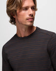 Prana Men's Ronnie Crew II: Stormy Night Stripe