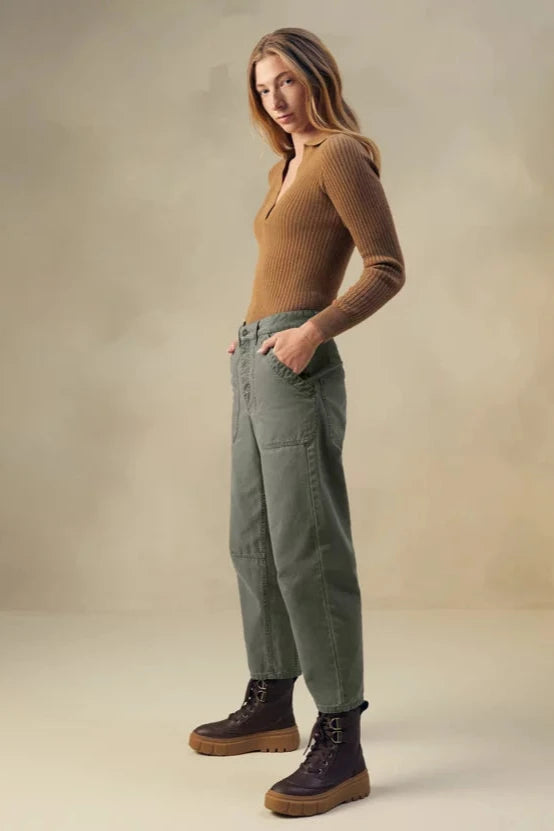 Prana Melrose Barrel Leg Pant - Rye Green