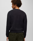Prana M's Cotton Forest Hill Sweater: Black Heather