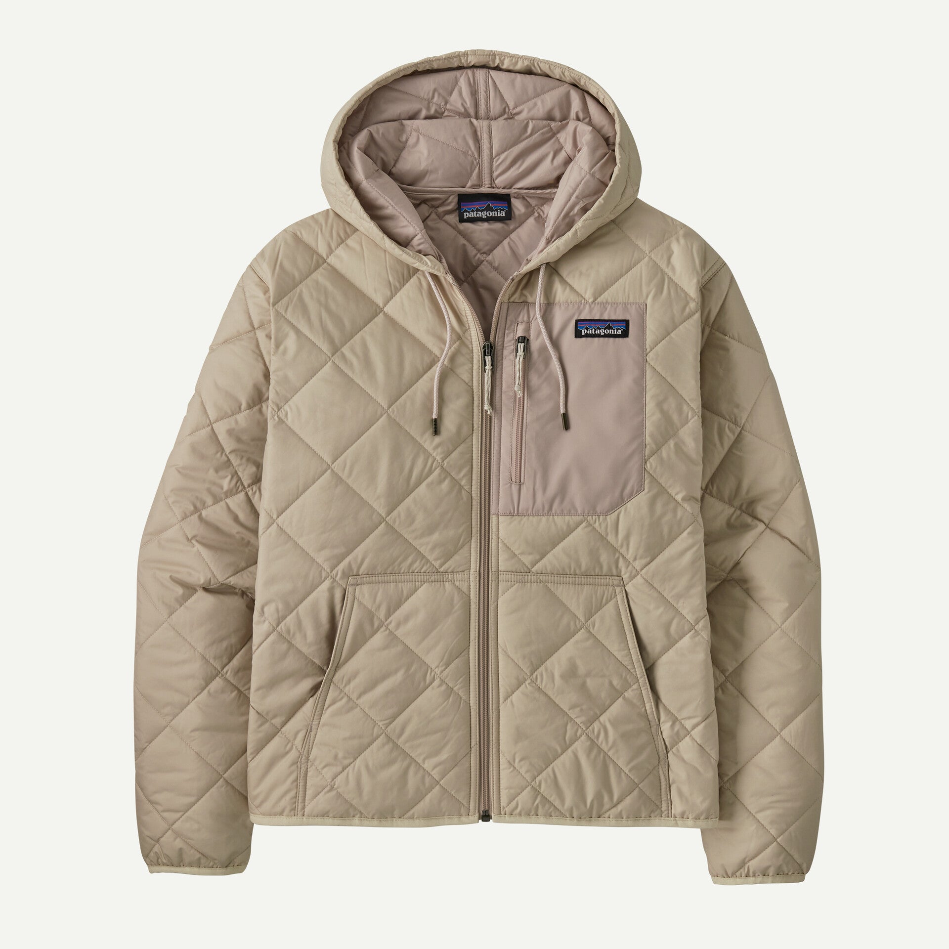 Patagonia W's Diamond Quilted Bomber Hoody: Barnacle Blue