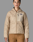 Patagonia W's Diamond Quilted Bomber Hoody: Oar Tan