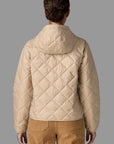 Patagonia W's Diamond Quilted Bomber Hoody: Oar Tan