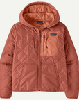Patagonia W's Diamond Quilted Bomber Hoody: Potter's Red