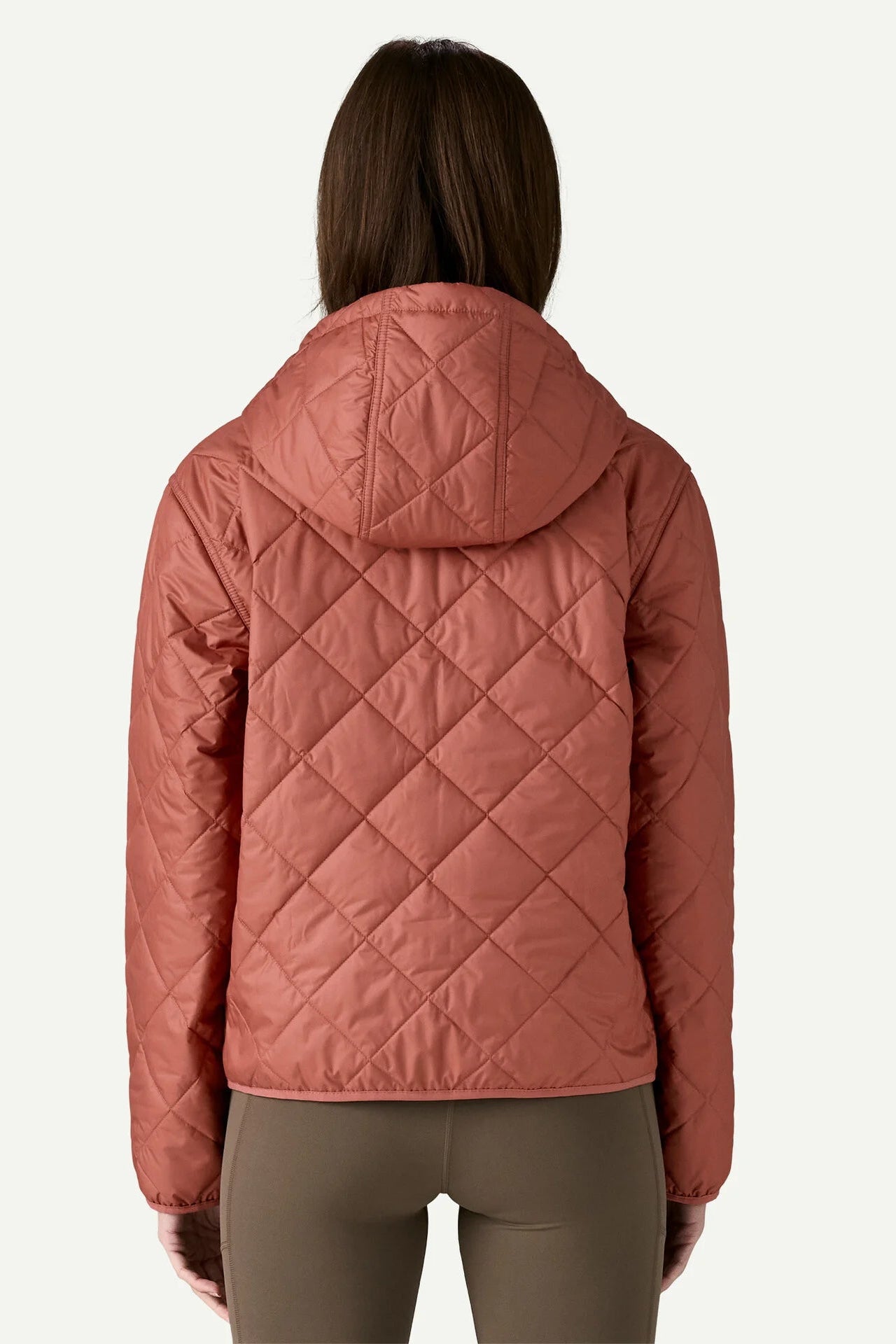Patagonia W's Diamond Quilted Bomber Hoody: Potter's Red