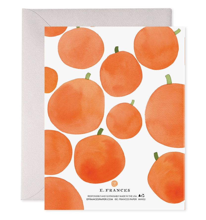 E. Frances Pumpkin Witch Halloween Greeting Card