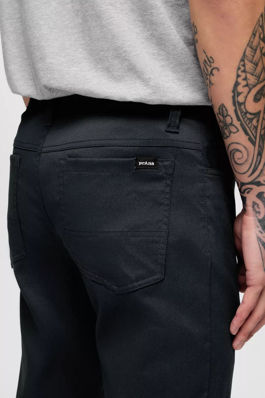 Prana Stretch Zion 5 Pocket Slim Pant 32" Inseam: Black