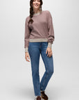 Touchstone Long Sleeve Waffle Knit Crew