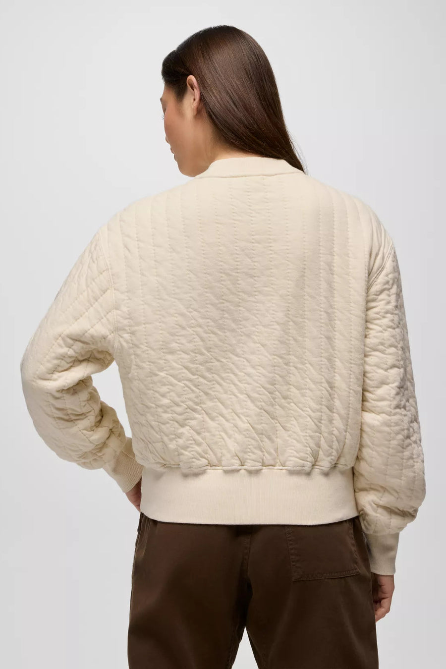 Cedar & Sage Organic Cotton Quilted Pullover: Canvas