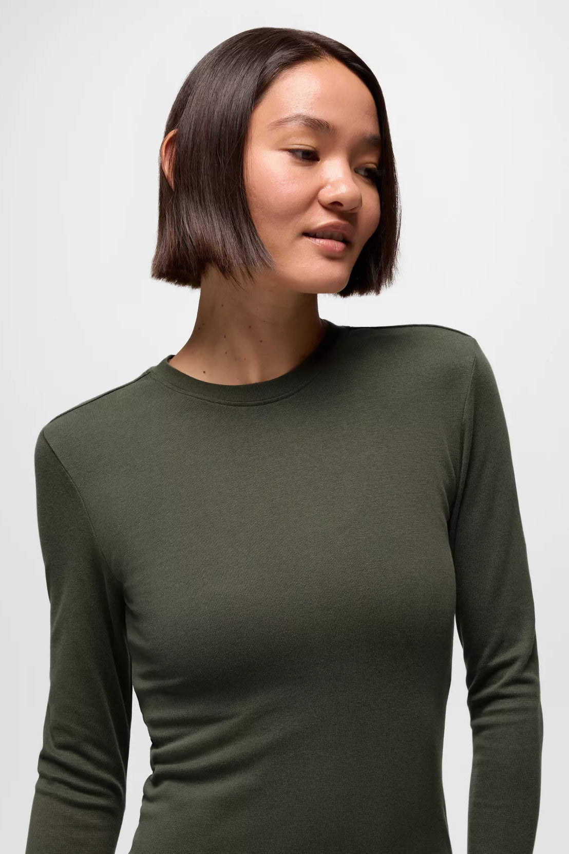 Lotus Ribbed Midi Dress: Spruce