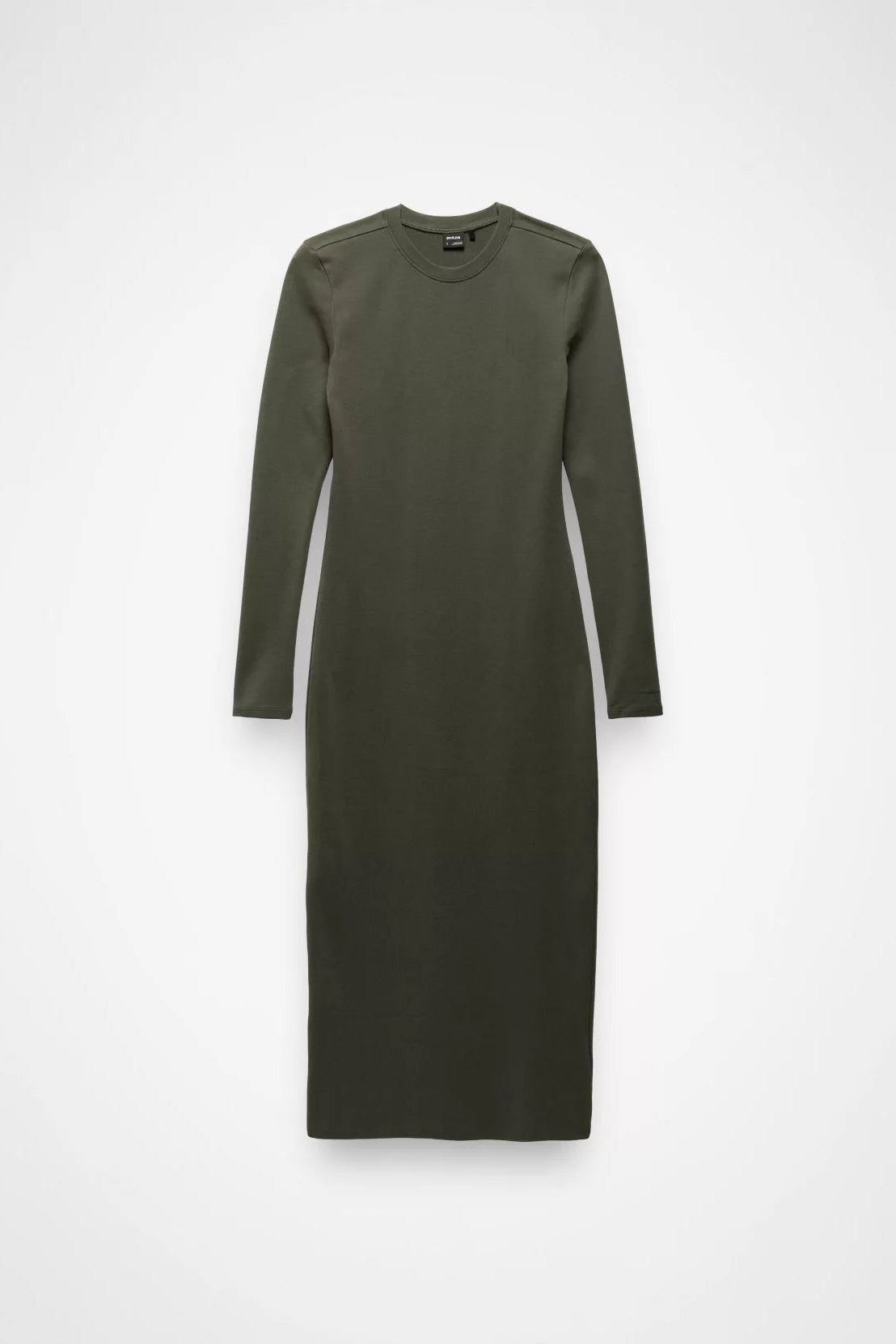 Lotus Ribbed Midi Dress: Spruce