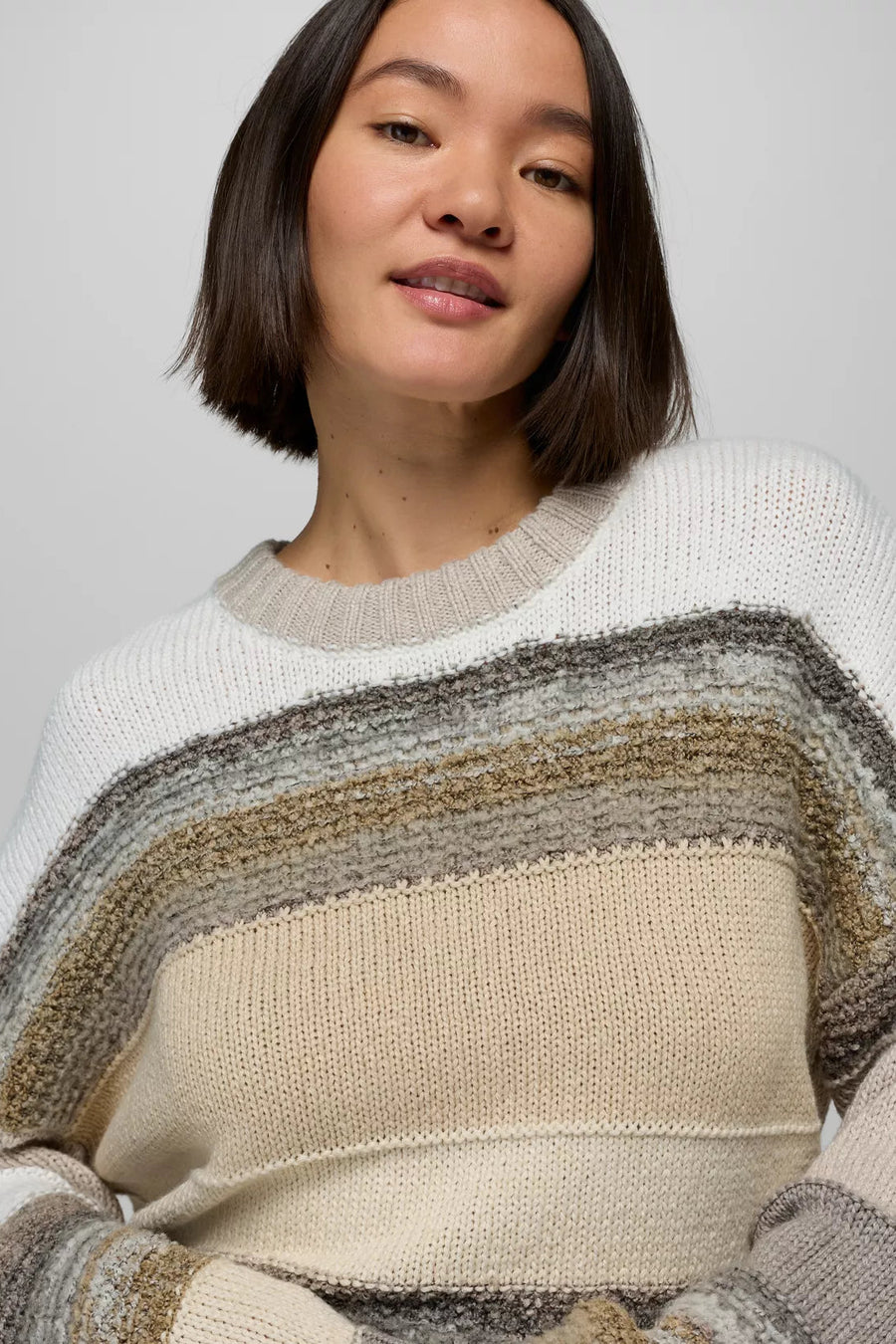 Fire Lodge Textured Crew Neck Sweater