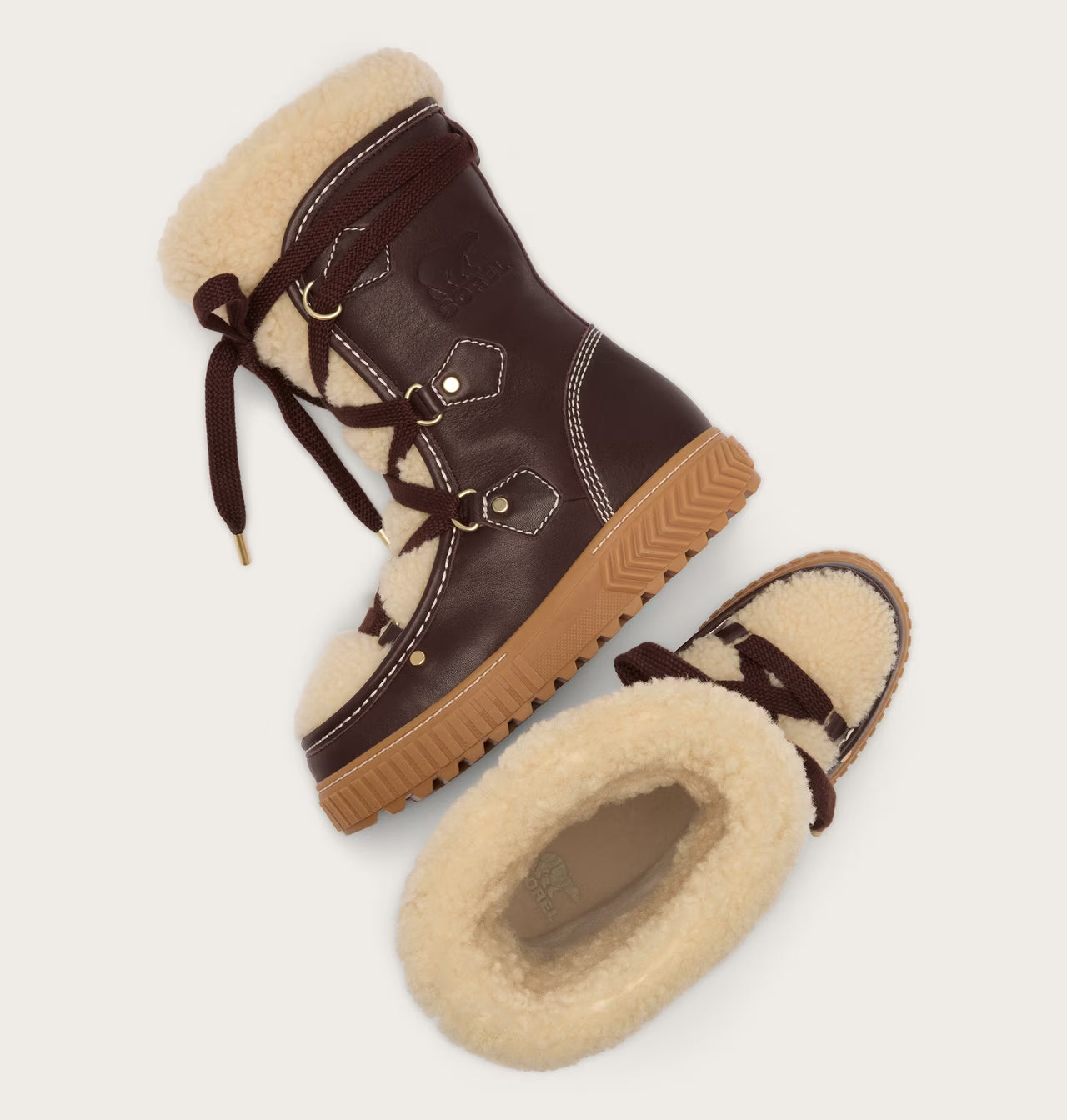 Sorel Ona Ave Alpine Tall LX Waterproof Boots-Red Lodge / Gum