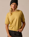 Josie Sweater Tee: Wheat