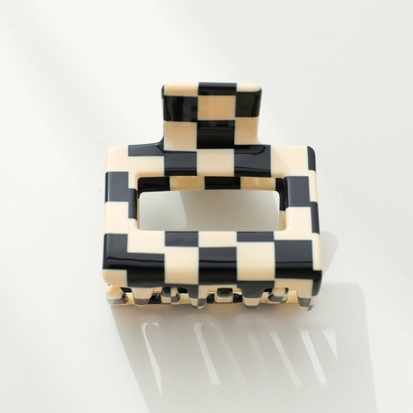 Checkmate Hair Claw Clip