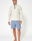Batella M's Interlock 1/4 Zip Sweater