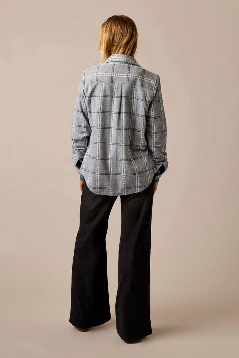Carve Fairbanks Supersoft Shirt: Blue Mirage Dobby