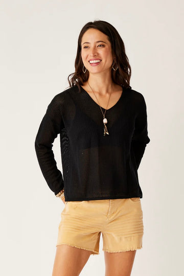 Zella Mesh Pullover Sweater