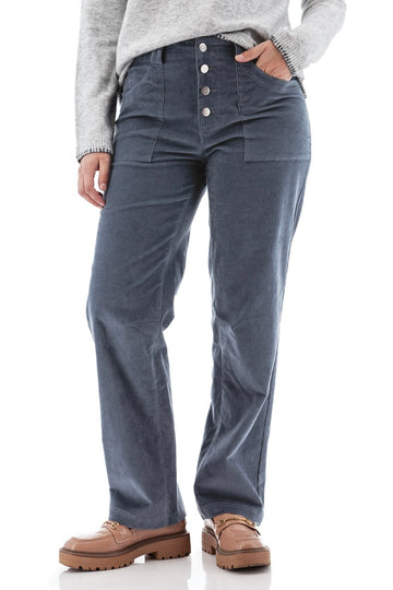 Aurora Cord Pant: Ombre Blue