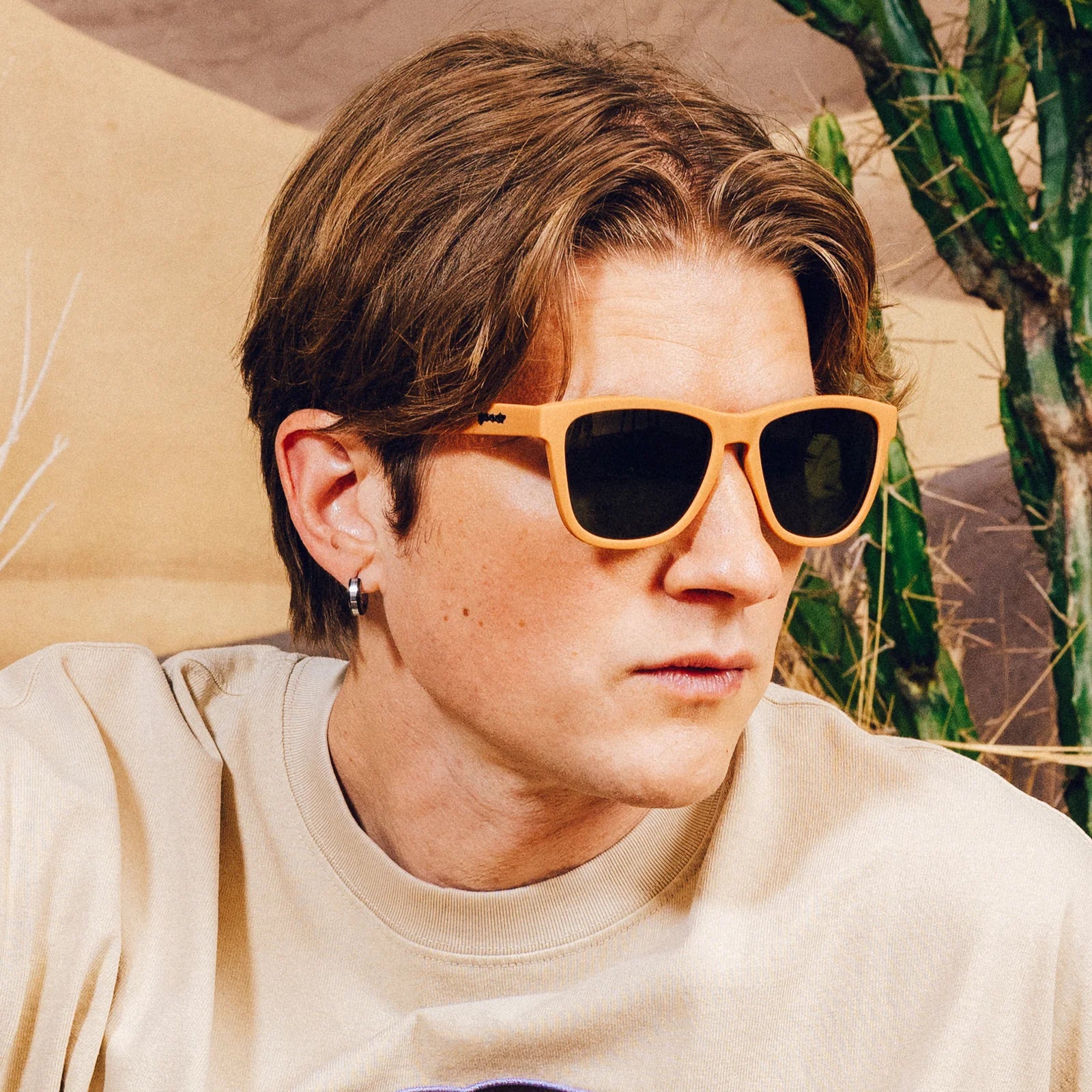 Goodr OG Polarized Sunglasses: Chocolatier's Caramel Hot Tub
