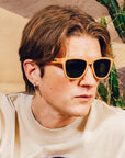 Goodr OG Polarized Sunglasses: Chocolatier's Caramel Hot Tub