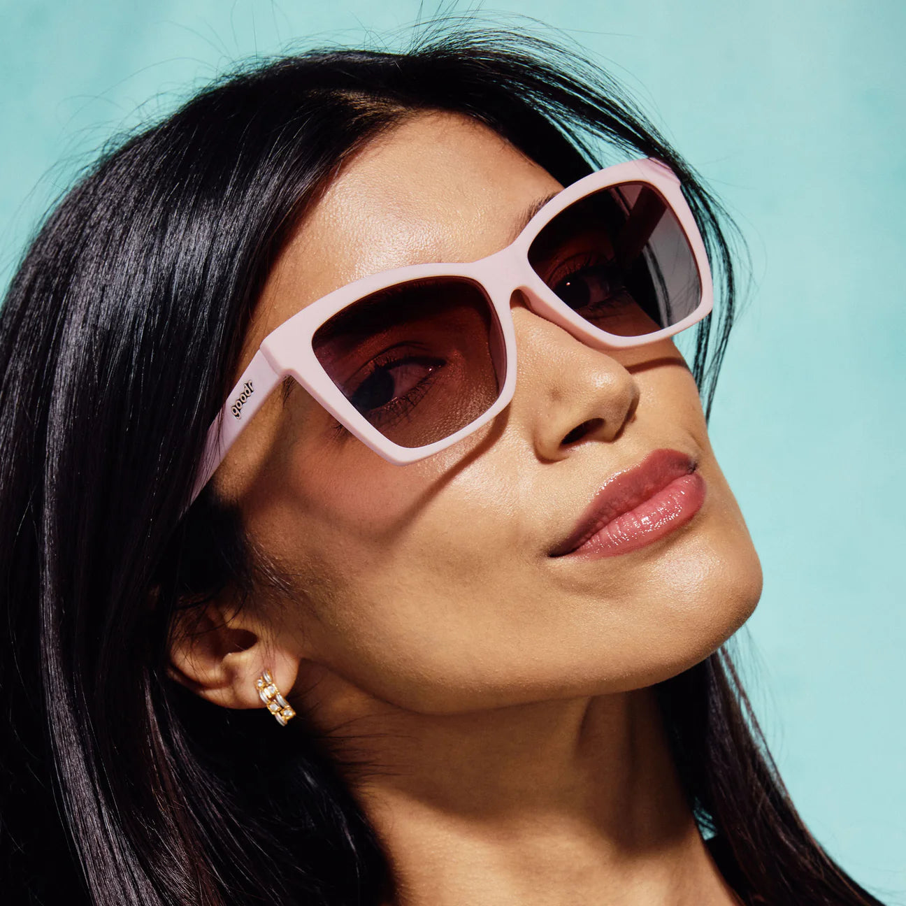 Goodr Pop G Sunglasses: Rosé Retail Therapy
