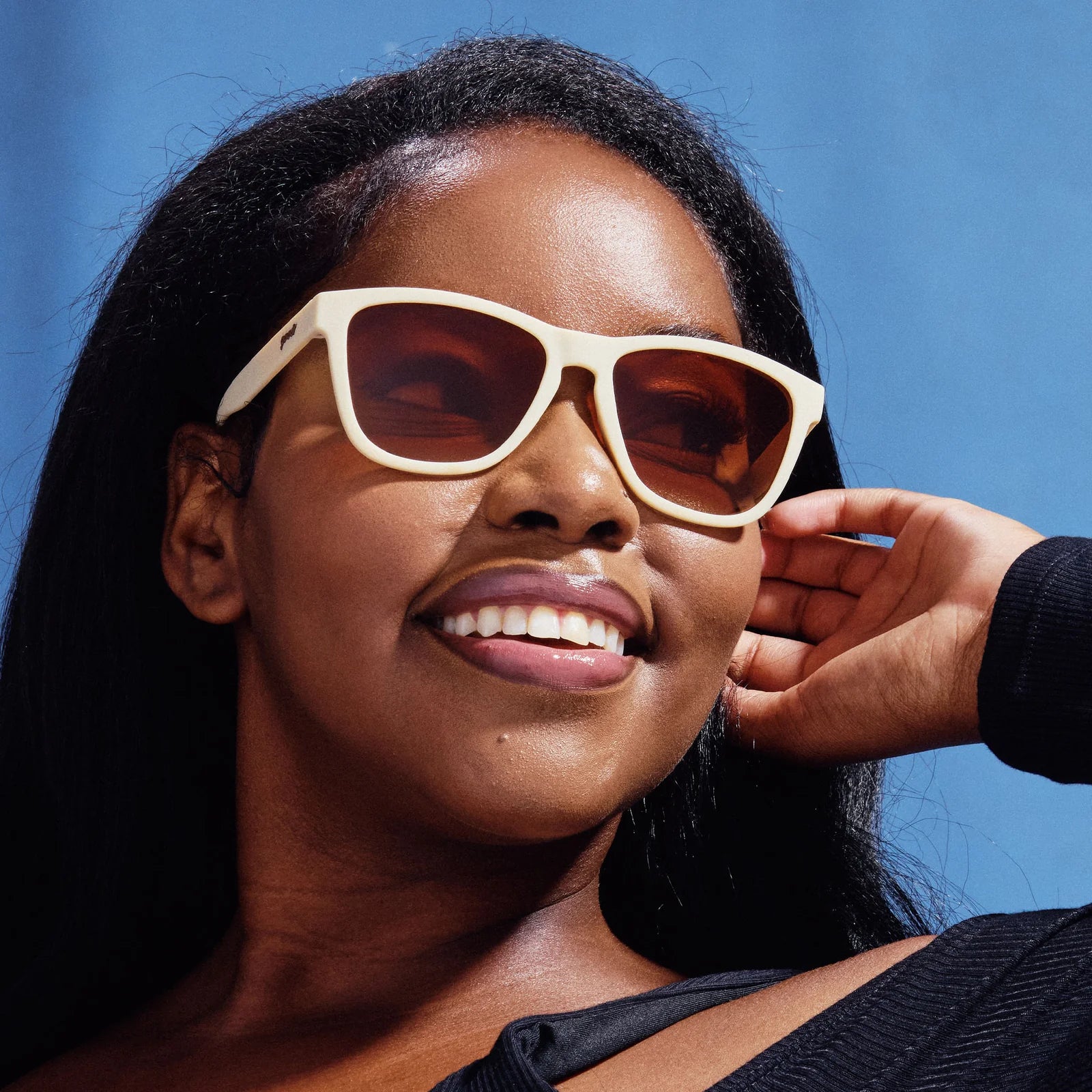 Goodr OG Polarized Sunglasses: Toasted Marshmallow Magic