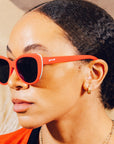 Goodr Glam G Sunglasses: Ties Cherry with Tongue