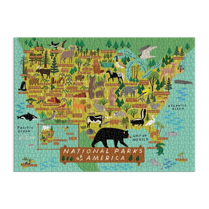 National Parks of America: 1000 Piece Puzzle