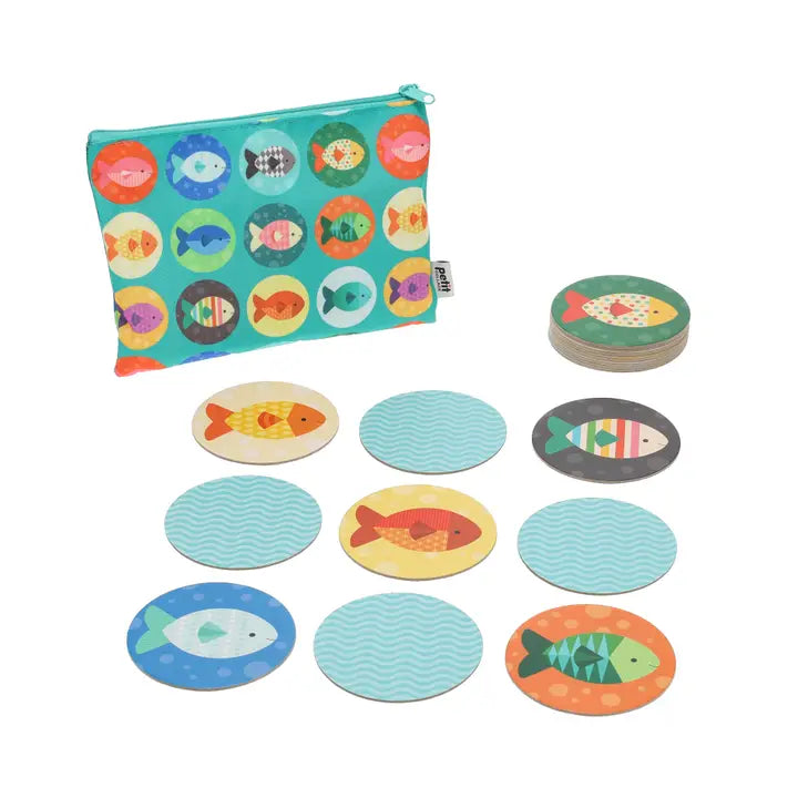 Gone Fishing Matching Game with Zipper Pouch