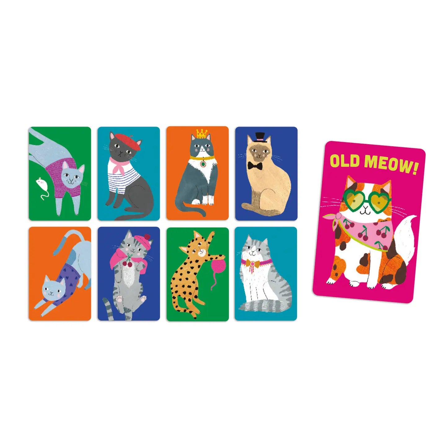 Old Meow! Cat Playing Card Game