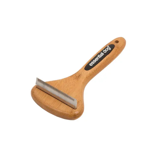 Natural Bamboo Dog Deshedding Tool for Cats & Dogs