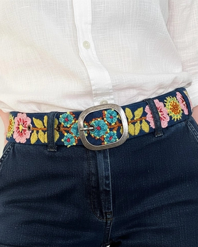 Jenny Krauss Sunshine Daydream Embroidered Belt