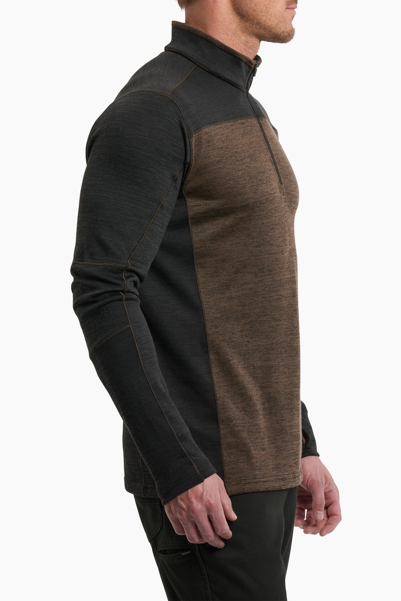 Ryzer Men's 1/4 Zip Fleece: Desert Night