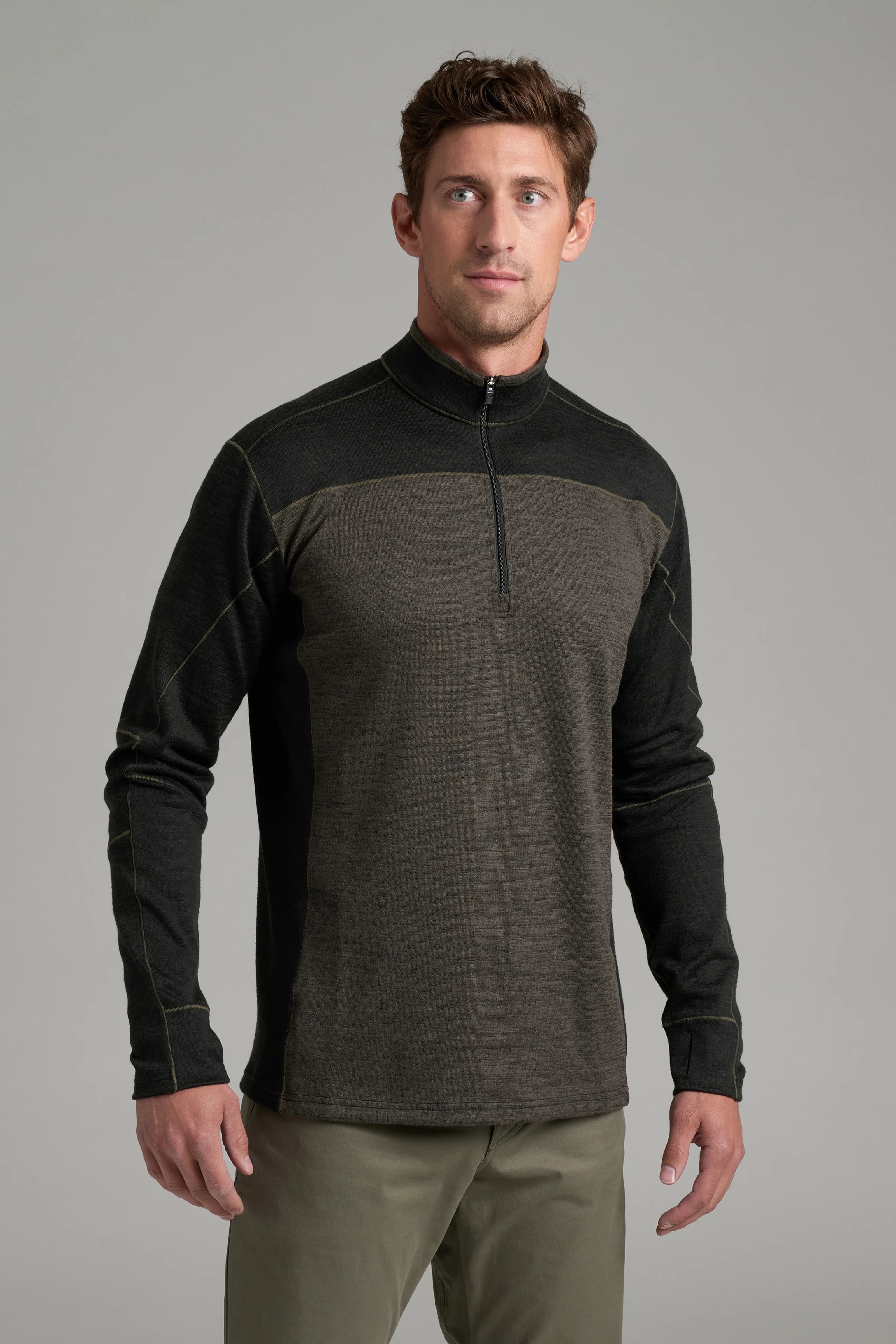 Ryzer Men's 1/4 Zip Fleece- Tarmac