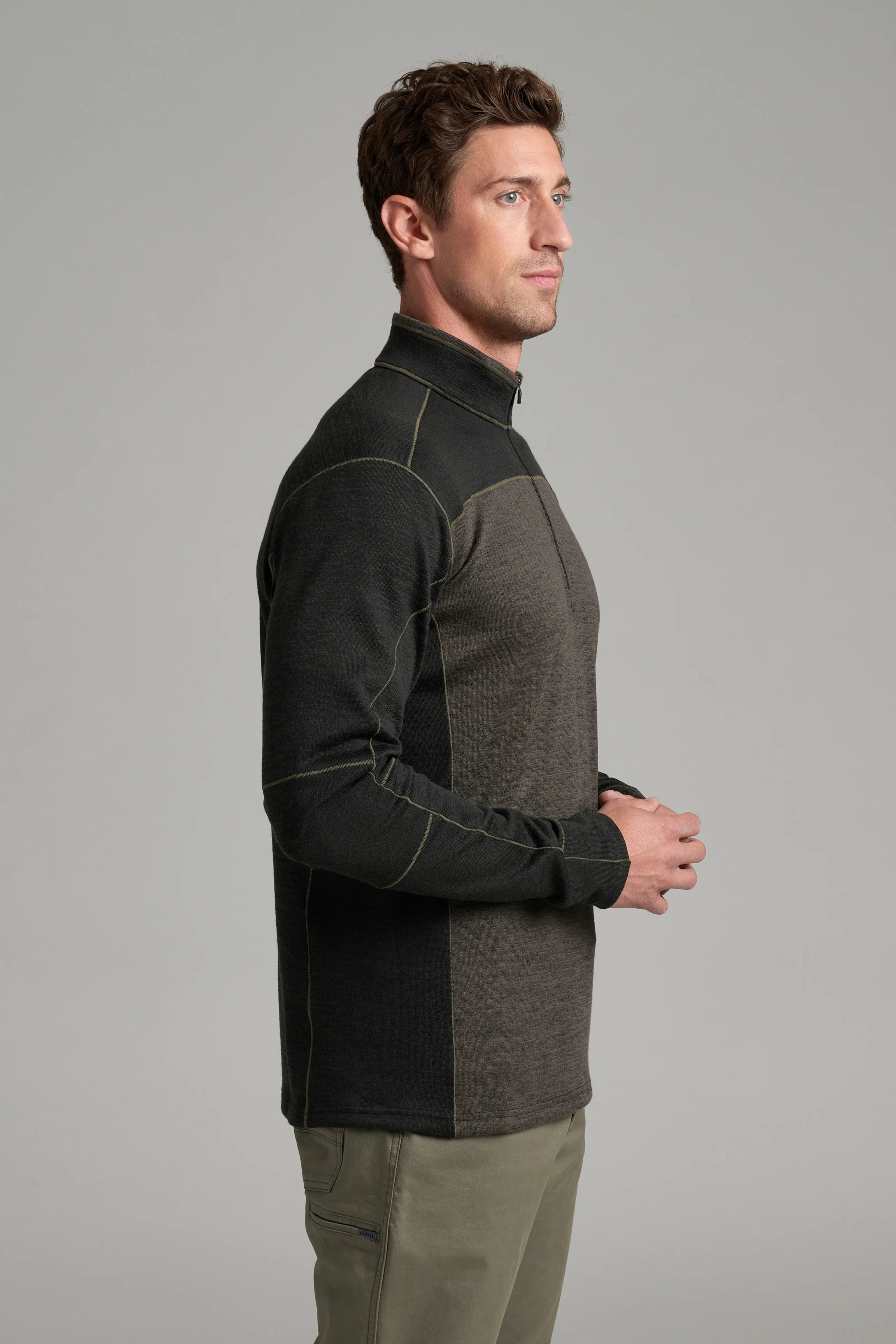 Ryzer Men's 1/4 Zip Fleece- Tarmac