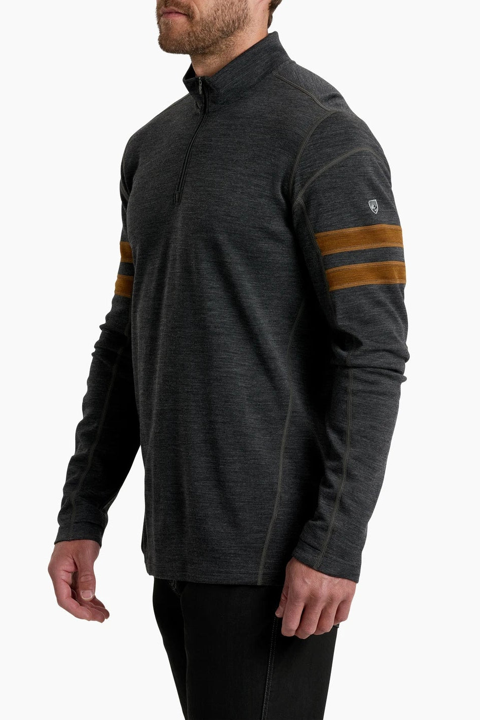 Kuhl Team Merino 1/4 Zip Sweater: Cast Iron