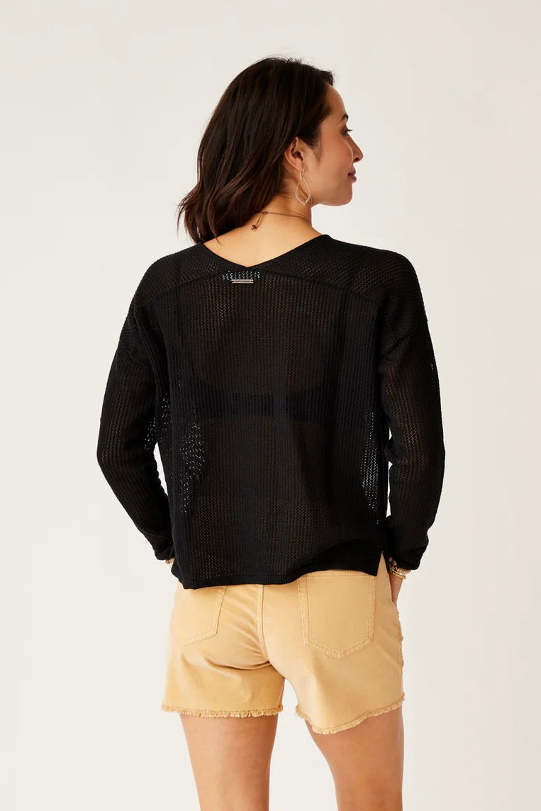 Zella Mesh Pullover Sweater