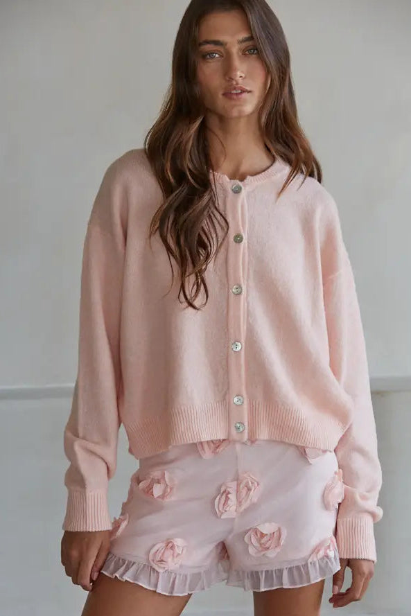 Pinky Cardigan Sweater
